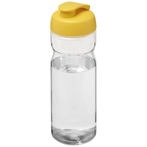 Bouteille sport personnalisée 650 ml H2O Active® Base Tritan™ Translucide et Jaune